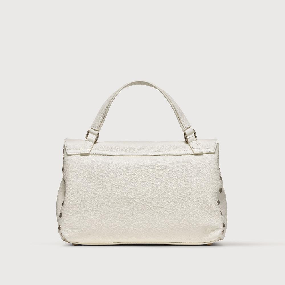 Zanellato BORSA POSTINA® SMALL IN PELLE MARTELLATA BIANCO LATTE | Zanellato