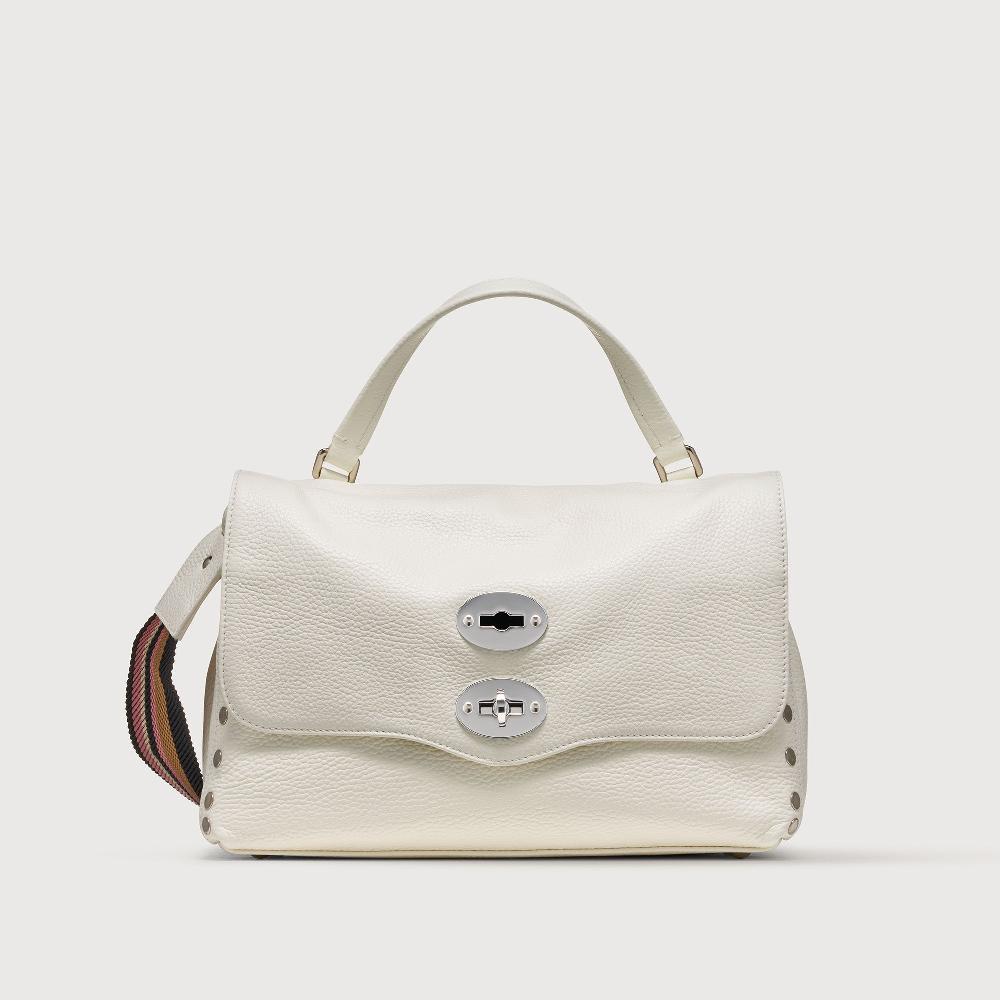 Zanellato BORSA POSTINA® SMALL IN PELLE MARTELLATA BIANCO LATTE | Zanellato