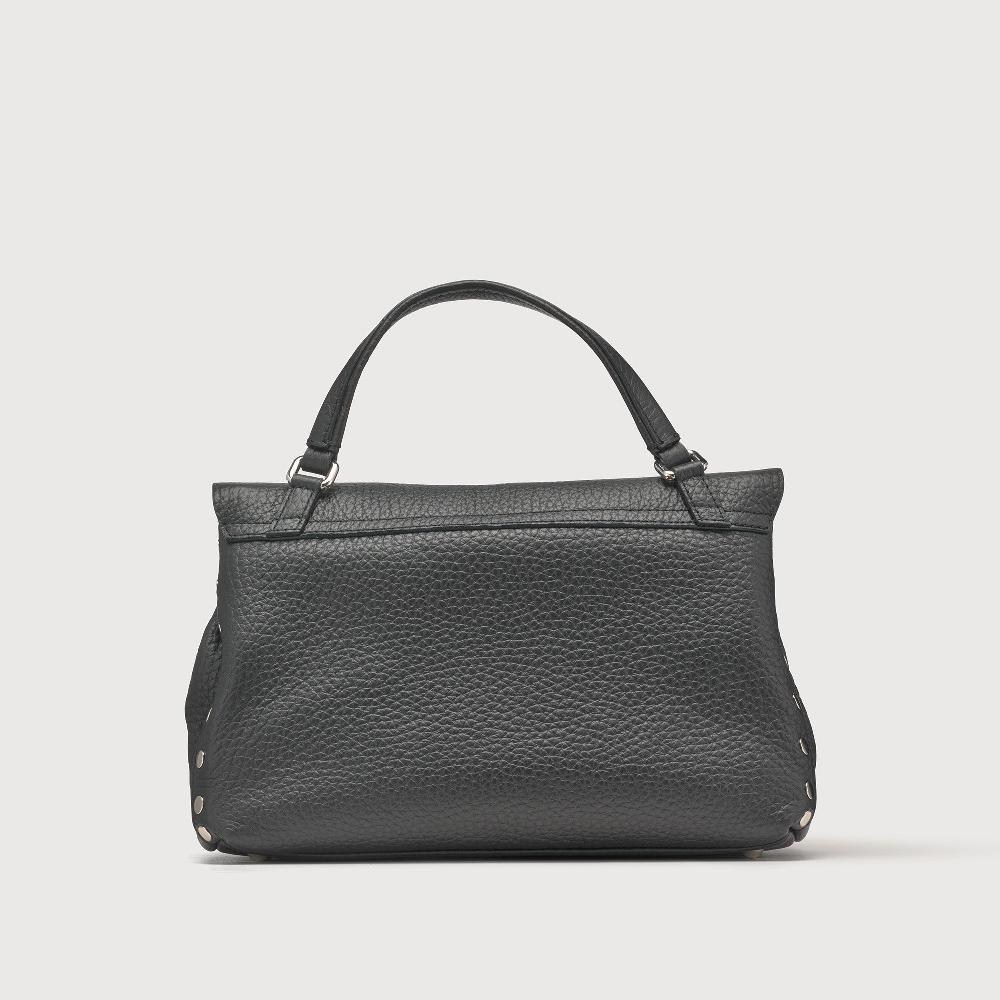 Zanellato BORSA POSTINA® SMALL IN PELLE MARTELLATA BLACK NERO | Zanellato