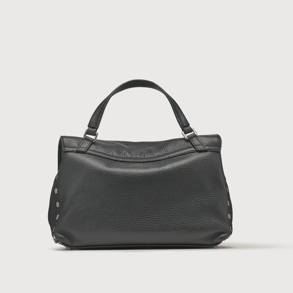 Zanellato BORSA POSTINA® SMALL IN PELLE MARTELLATA BLACK NERO | Zanellato