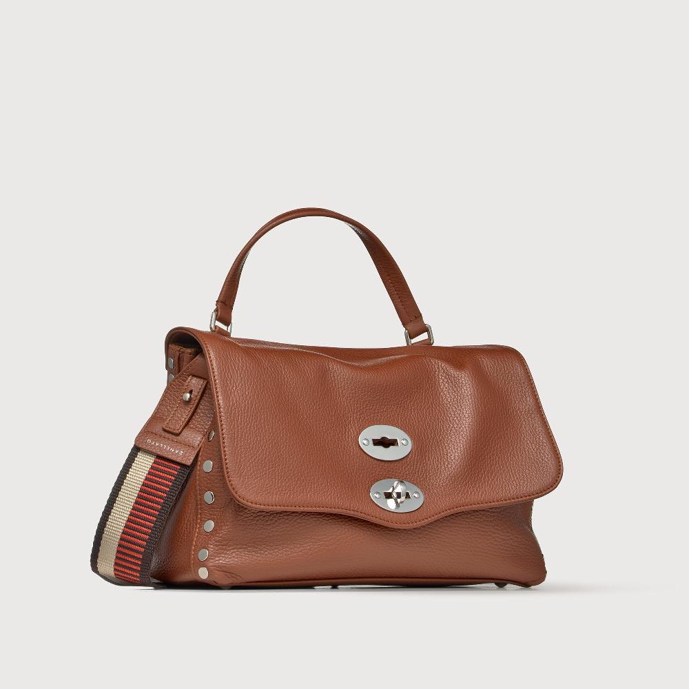 Zanellato BORSA POSTINA® SMALL IN PELLE MARTELLATA BROWN CANALETTO | Zanellato