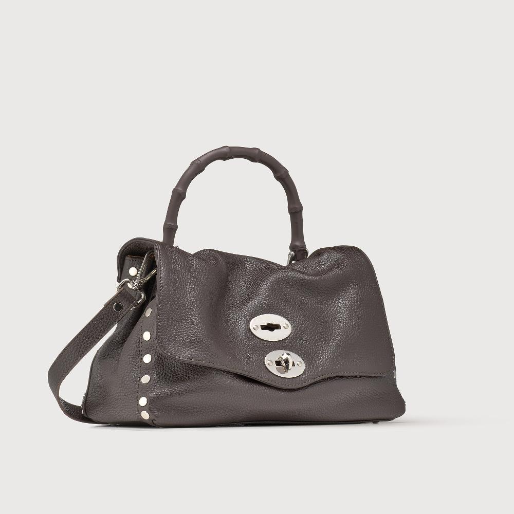 Zanellato BORSA POSTINA® SMALL IN PELLE MARTELLATA BROWN MOCACCINO | Zanellato