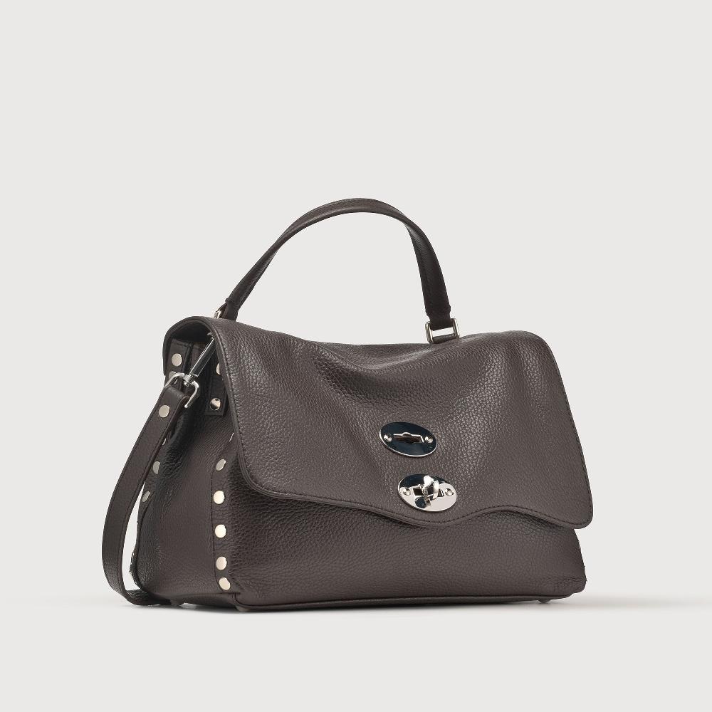 Zanellato BORSA POSTINA® SMALL IN PELLE MARTELLATA BROWN MOCACCINO | Zanellato