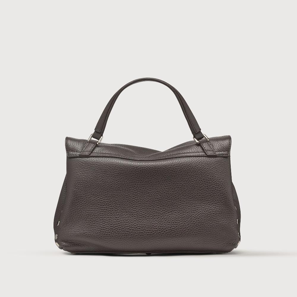 Zanellato BORSA POSTINA® SMALL IN PELLE MARTELLATA BROWN MOCACCINO | Zanellato