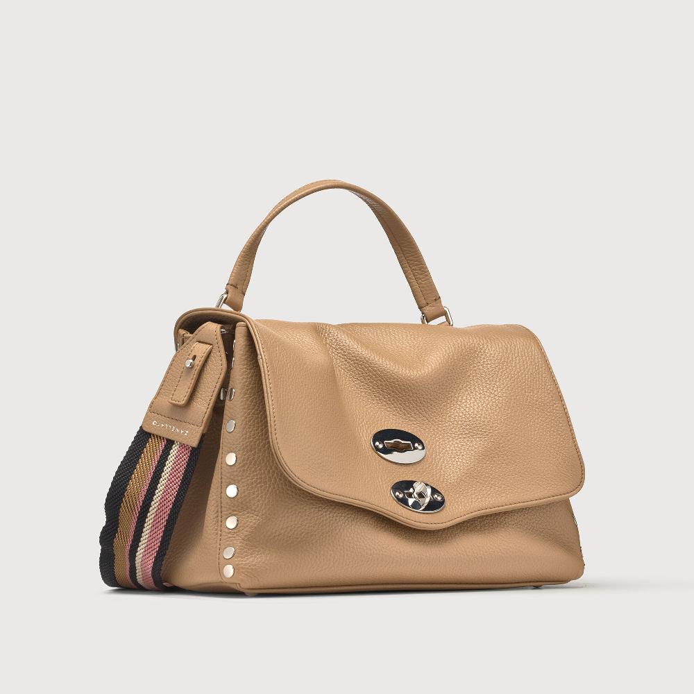 Zanellato BORSA POSTINA® SMALL IN PELLE MARTELLATA CAPPUCCINO | Zanellato
