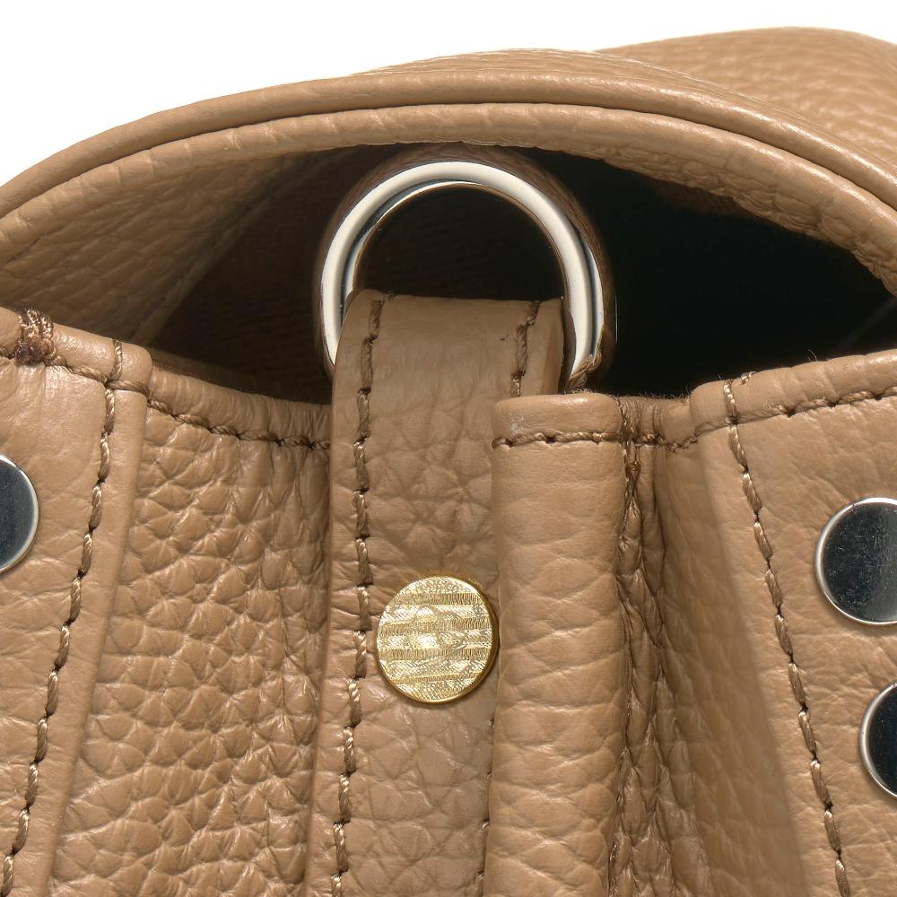 Zanellato BORSA POSTINA® SMALL IN PELLE MARTELLATA CAPPUCCINO | Zanellato