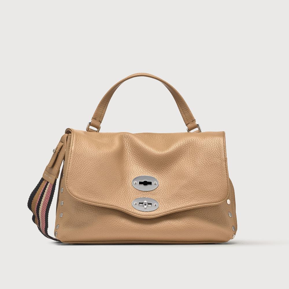 Zanellato BORSA POSTINA® SMALL IN PELLE MARTELLATA CAPPUCCINO | Zanellato