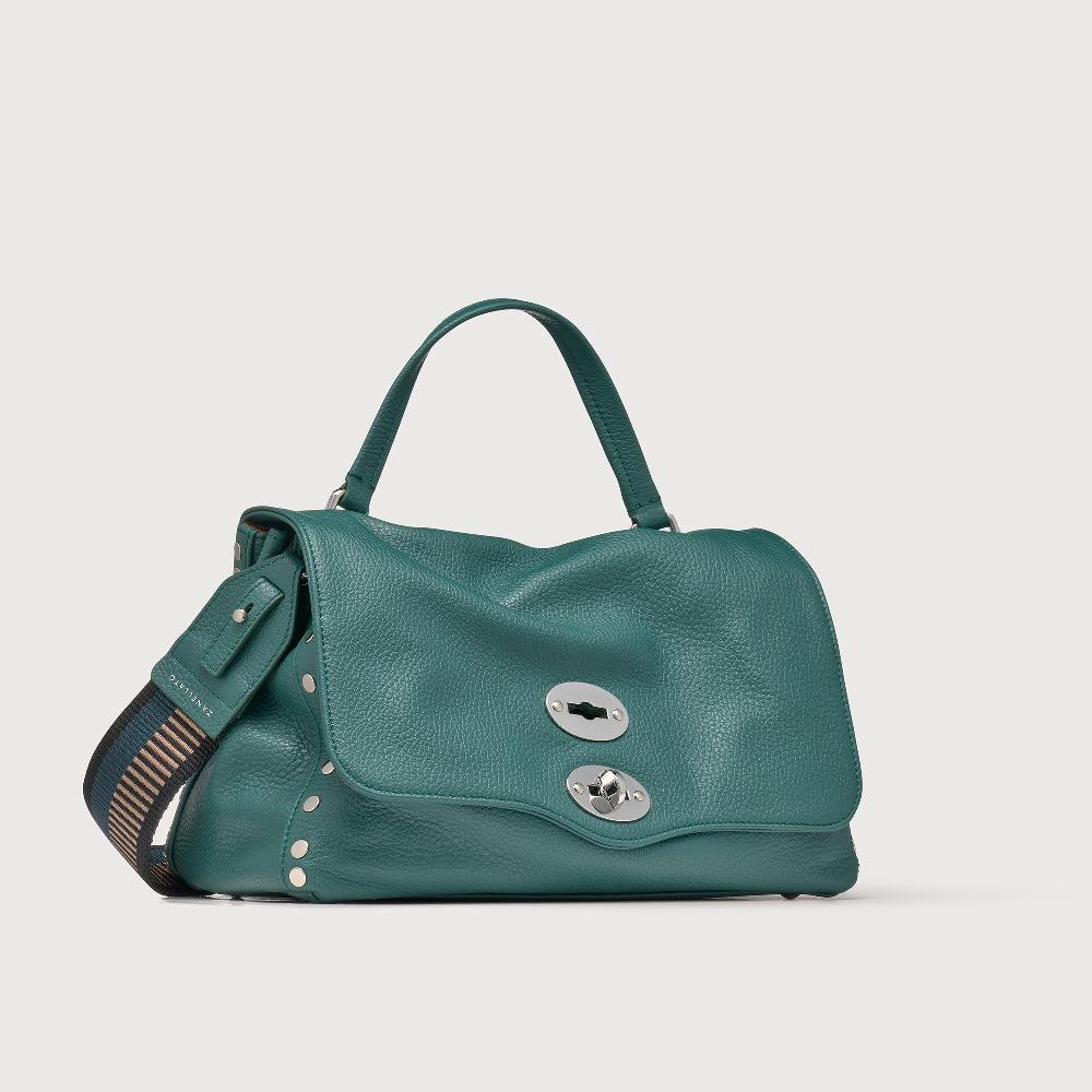 Zanellato BORSA POSTINA® SMALL IN PELLE MARTELLATA GREEN ACCA | Zanellato