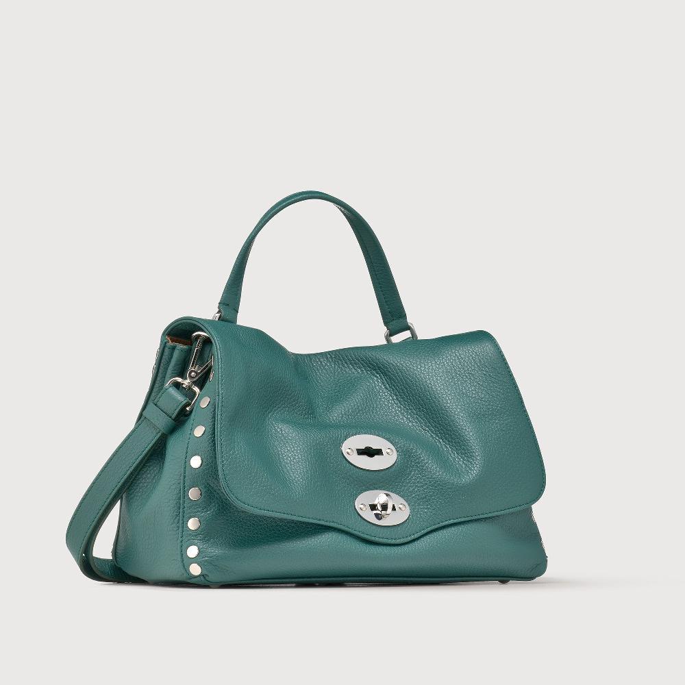 Zanellato BORSA POSTINA® SMALL IN PELLE MARTELLATA GREEN ACCA | Zanellato