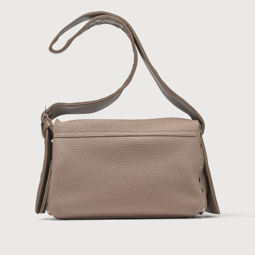Zanellato BORSA POSTINA® SMALL IN PELLE MARTELLATA GREY CENERINO | Zanellato