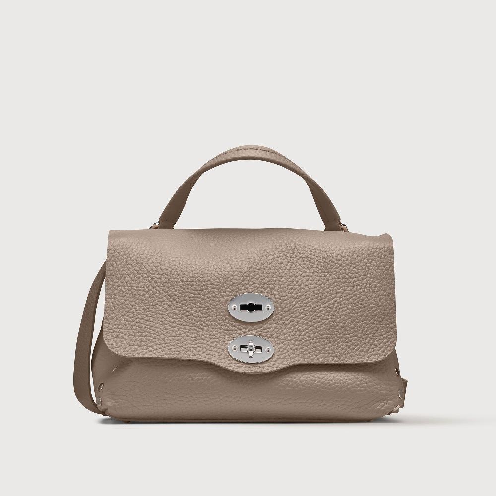Zanellato BORSA POSTINA® SMALL IN PELLE MARTELLATA GREY CENERINO | Zanellato