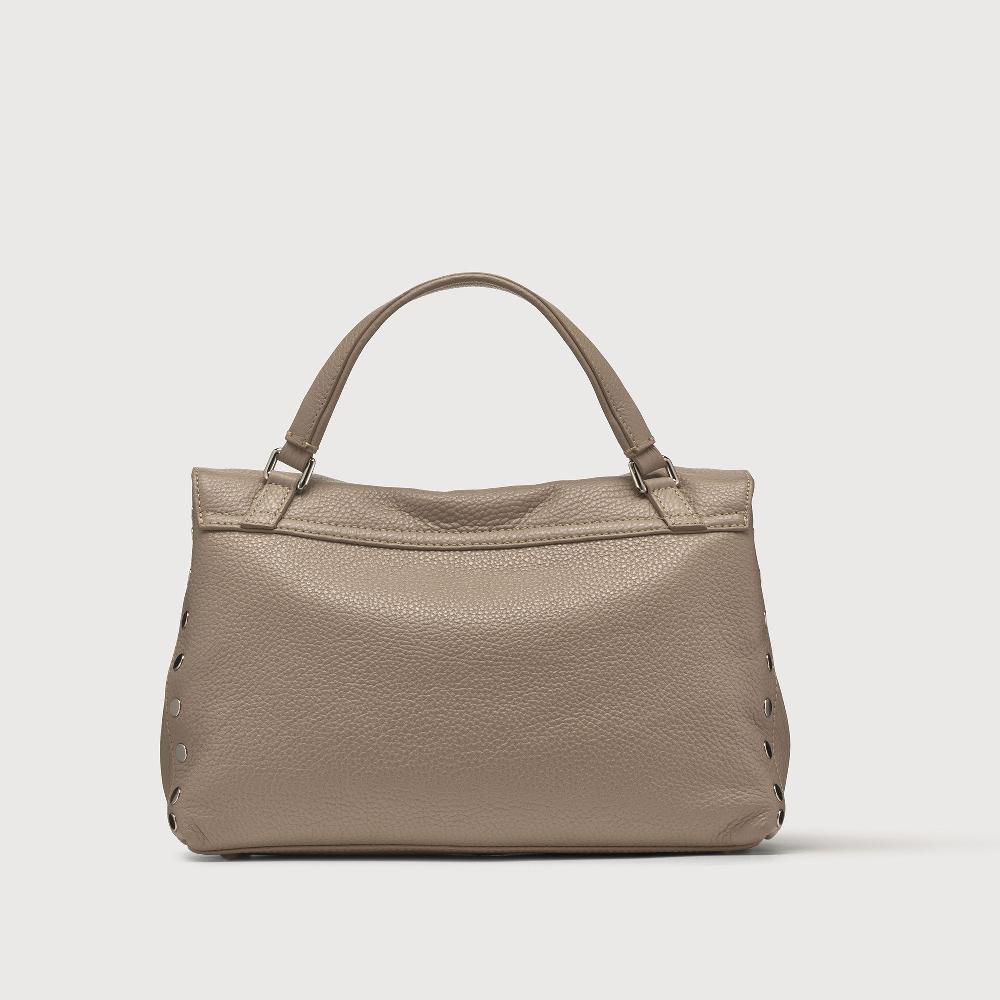 Zanellato BORSA POSTINA® SMALL IN PELLE MARTELLATA GREY CRETA | Zanellato