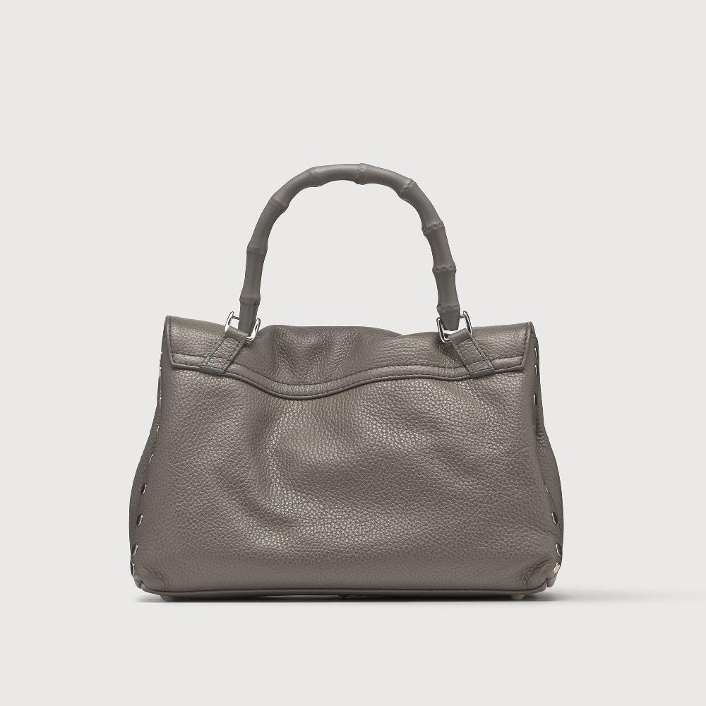 Zanellato BORSA POSTINA® SMALL IN PELLE MARTELLATA GREY MONTEBIANCO | Zanellato