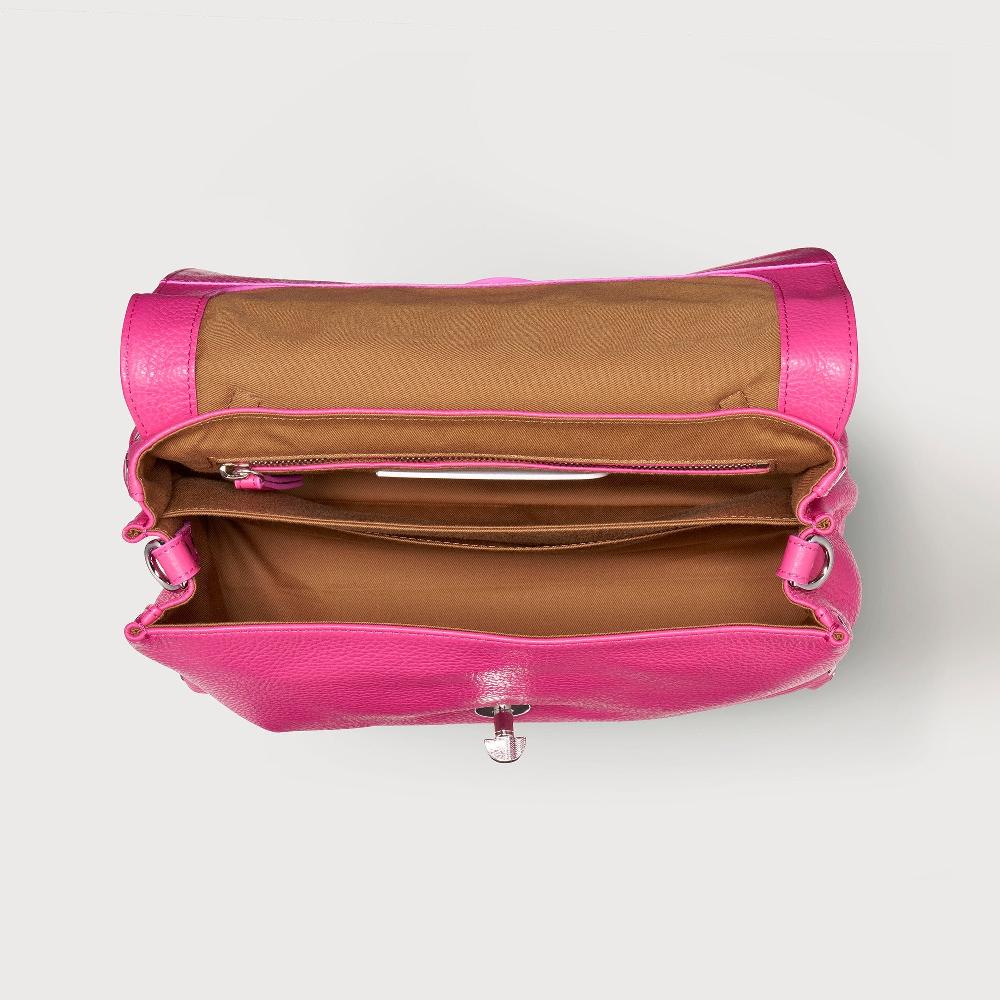 Zanellato BORSA POSTINA® SMALL IN PELLE MARTELLATA PINK ORCHIDEA | Zanellato