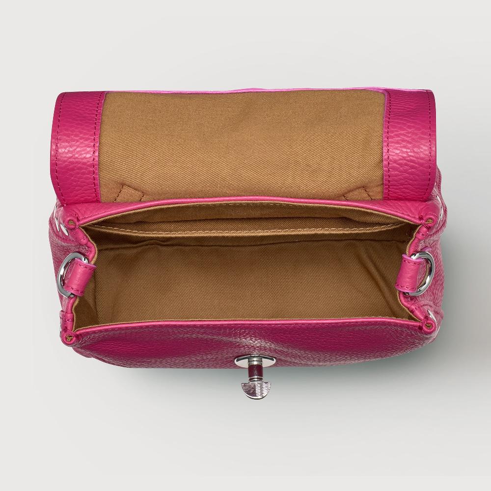 Zanellato BORSA POSTINA® SMALL IN PELLE MARTELLATA PINK ORCHIDEA | Zanellato