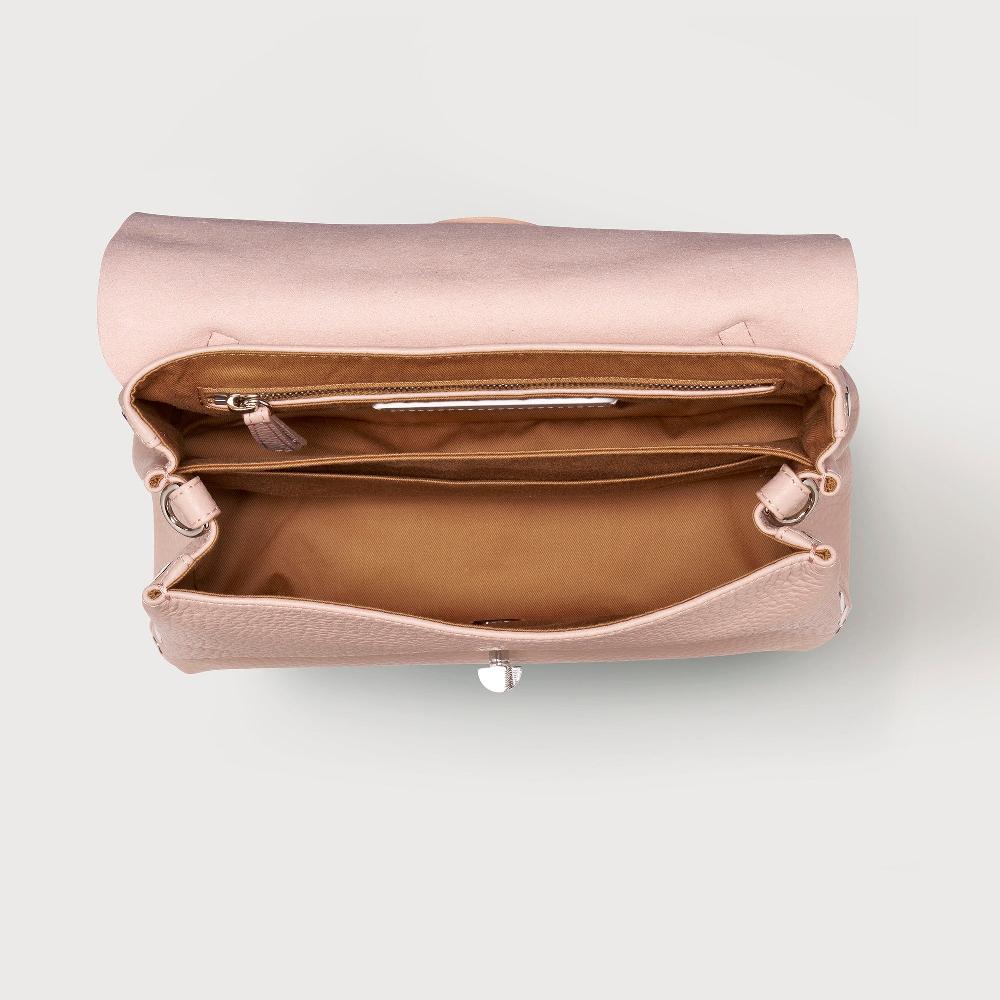 Zanellato BORSA POSTINA® SMALL IN PELLE MARTELLATA PINK ROSATELLO | Zanellato