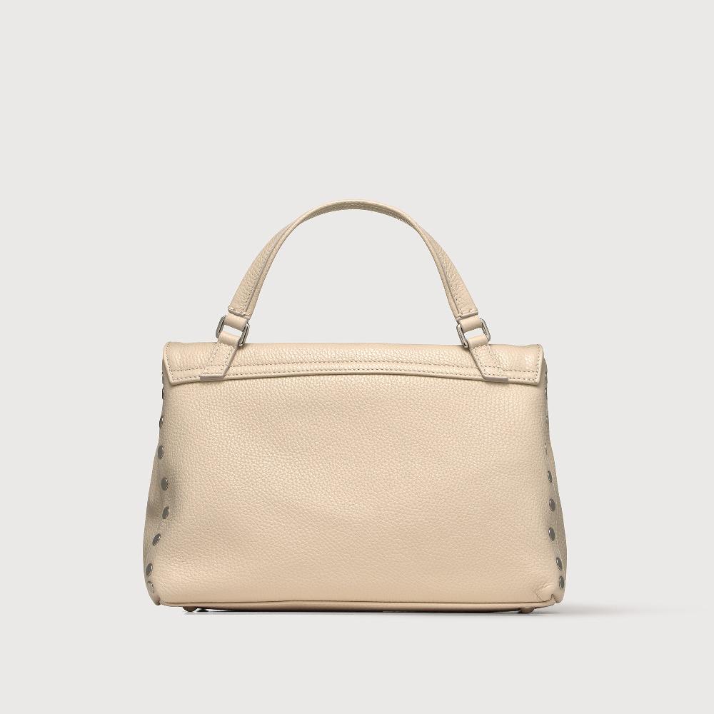 Zanellato BORSA POSTINA® SMALL IN PELLE MARTELLATA WHITE BIANCONE | Zanellato