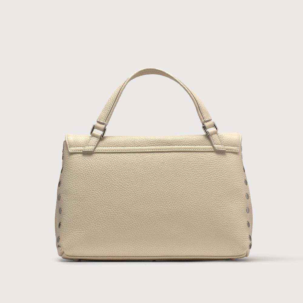 Zanellato BORSA POSTINA® SMALL IN PELLE MARTELLATA WHITE BIANCONE | Zanellato