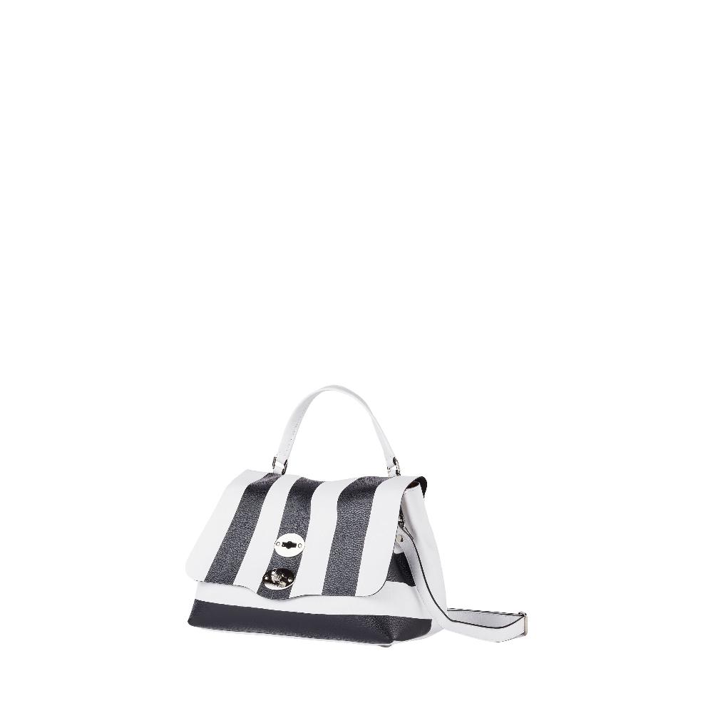 Zanellato BORSA POSTINA® SMALL IN PELLE MARTELLATA WHITE FORTE DEI MARMI | Zanellato