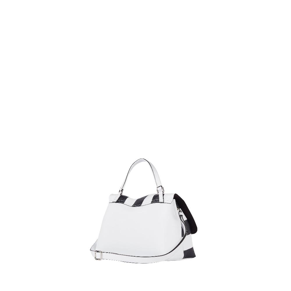 Zanellato BORSA POSTINA® SMALL IN PELLE MARTELLATA WHITE FORTE DEI MARMI | Zanellato