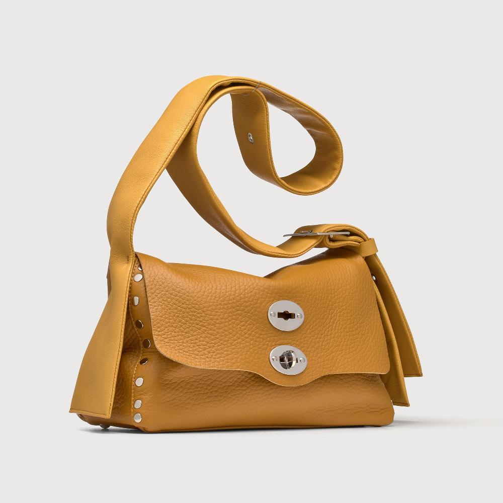 Zanellato BORSA POSTINA® SMALL IN PELLE MARTELLATA YELLOW GIALLONE | Zanellato