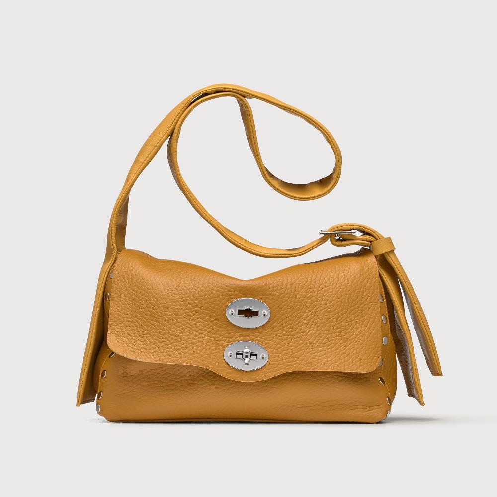 Zanellato BORSA POSTINA® SMALL IN PELLE MARTELLATA YELLOW GIALLONE | Zanellato