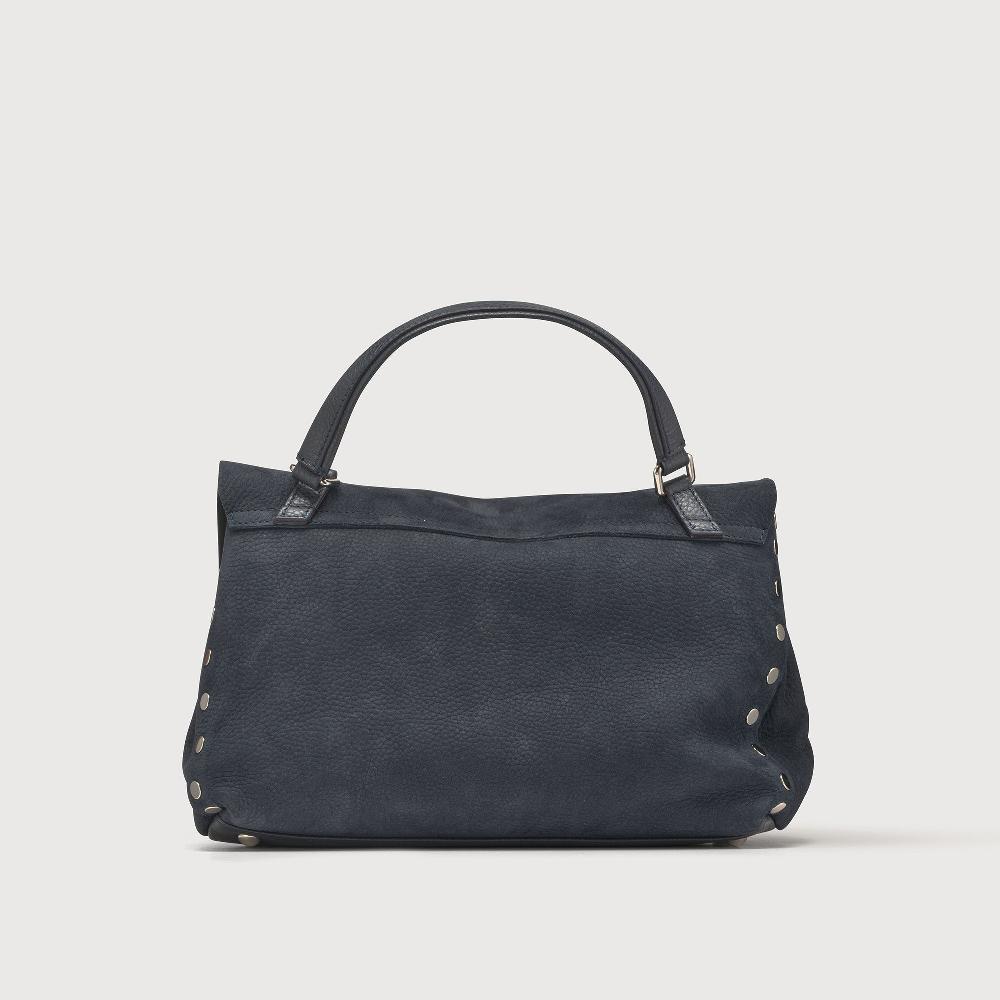 Zanellato BORSA POSTINA® SMALL IN PELLE NABUK BLUE NOTTE | Zanellato