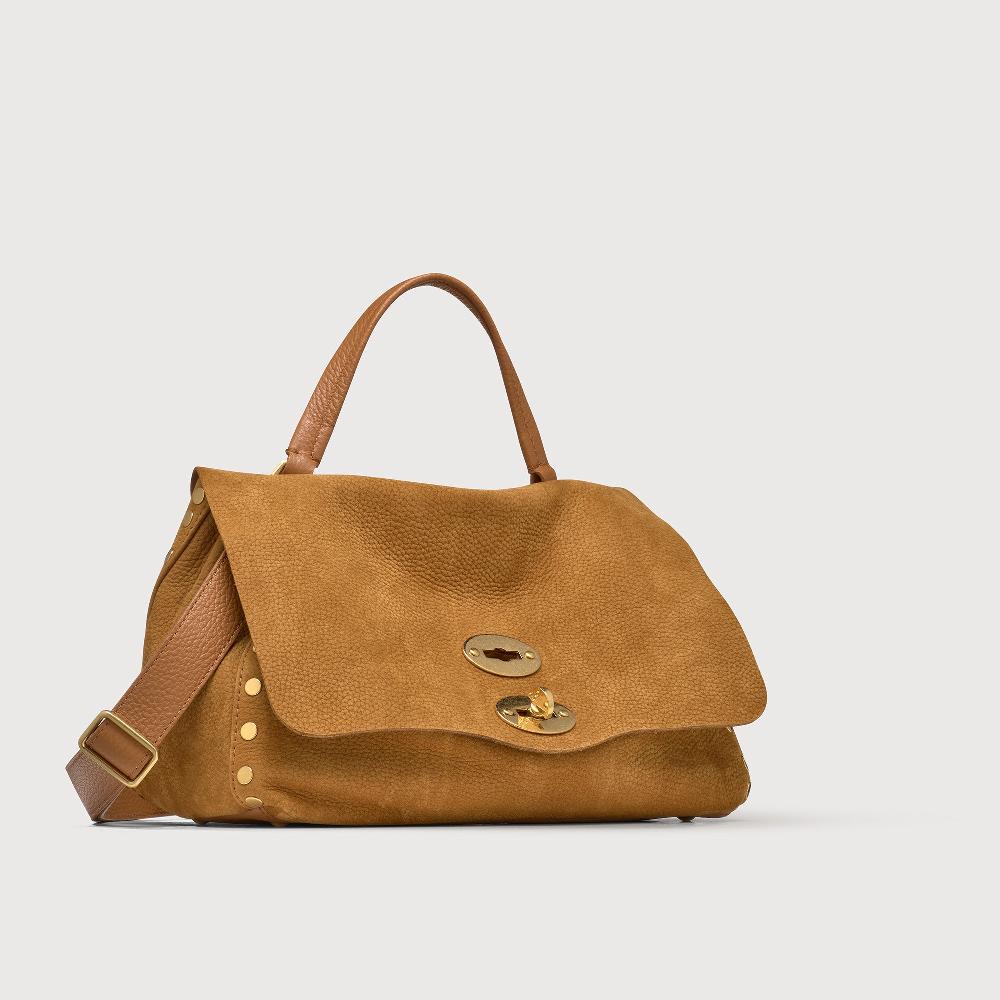 Zanellato BORSA POSTINA® SMALL IN PELLE NABUK BROWN BRANDY | Zanellato