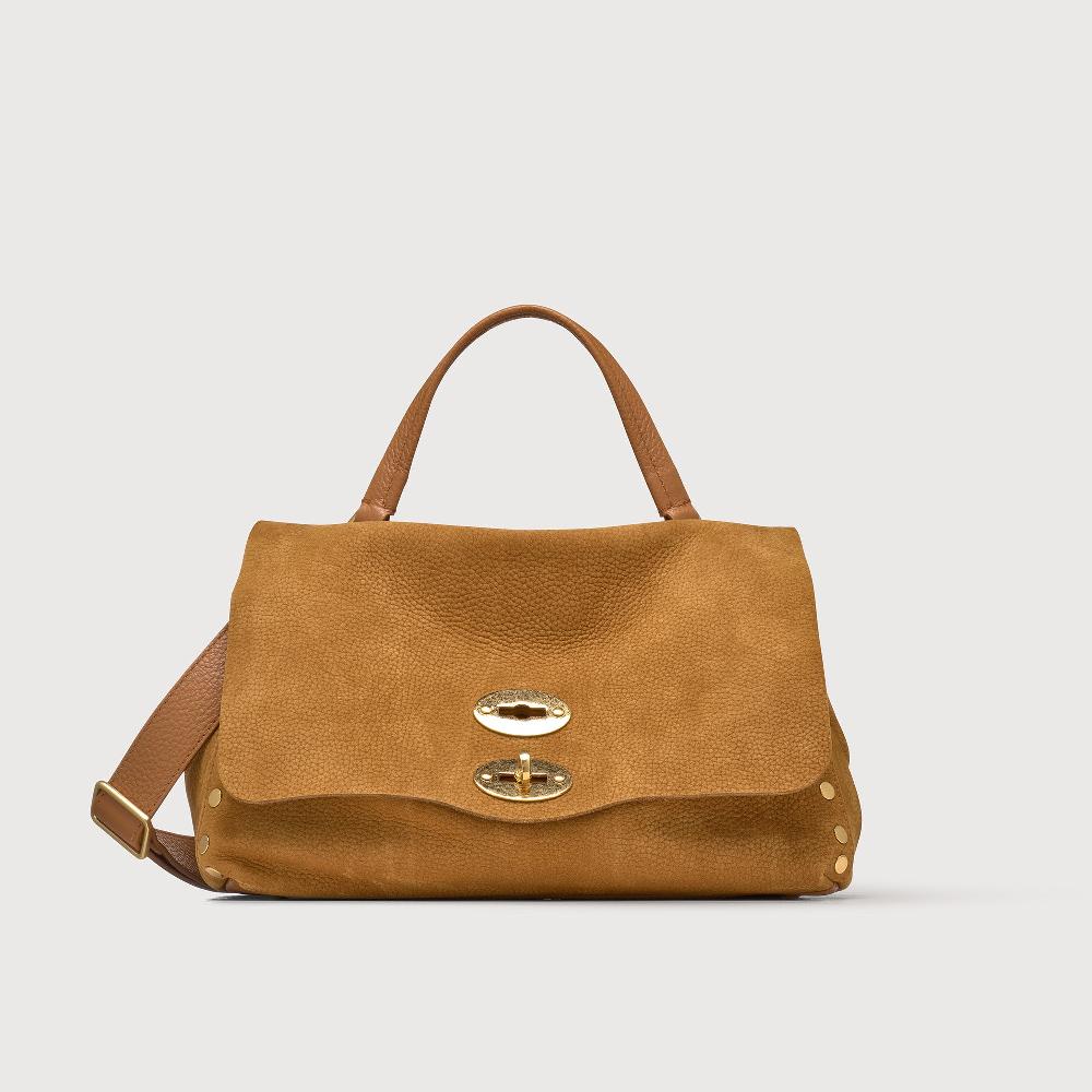 Zanellato BORSA POSTINA® SMALL IN PELLE NABUK BROWN BRANDY | Zanellato