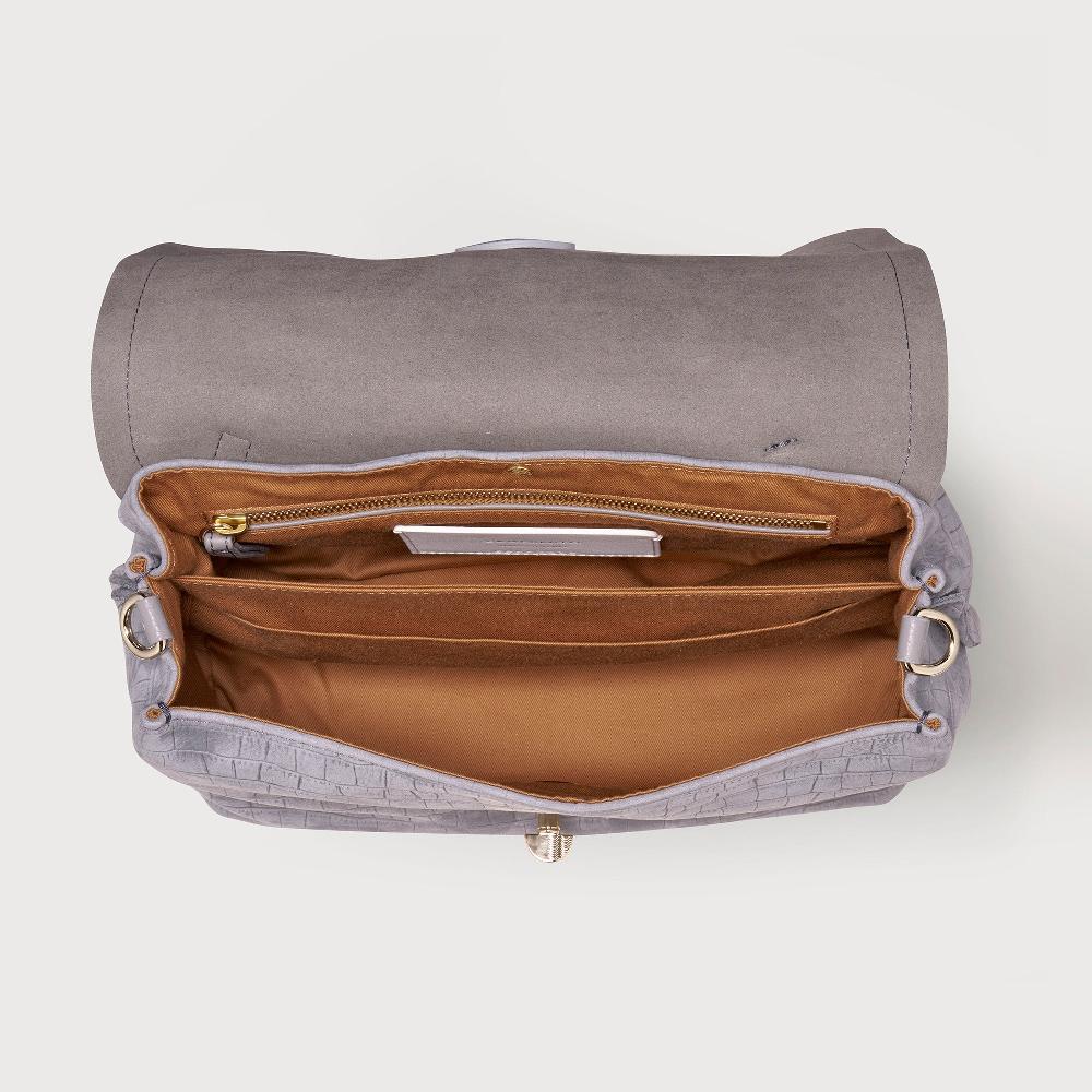 Zanellato BORSA POSTINA® SMALL IN PELLE NABUK GREY PIOGGIA | Zanellato