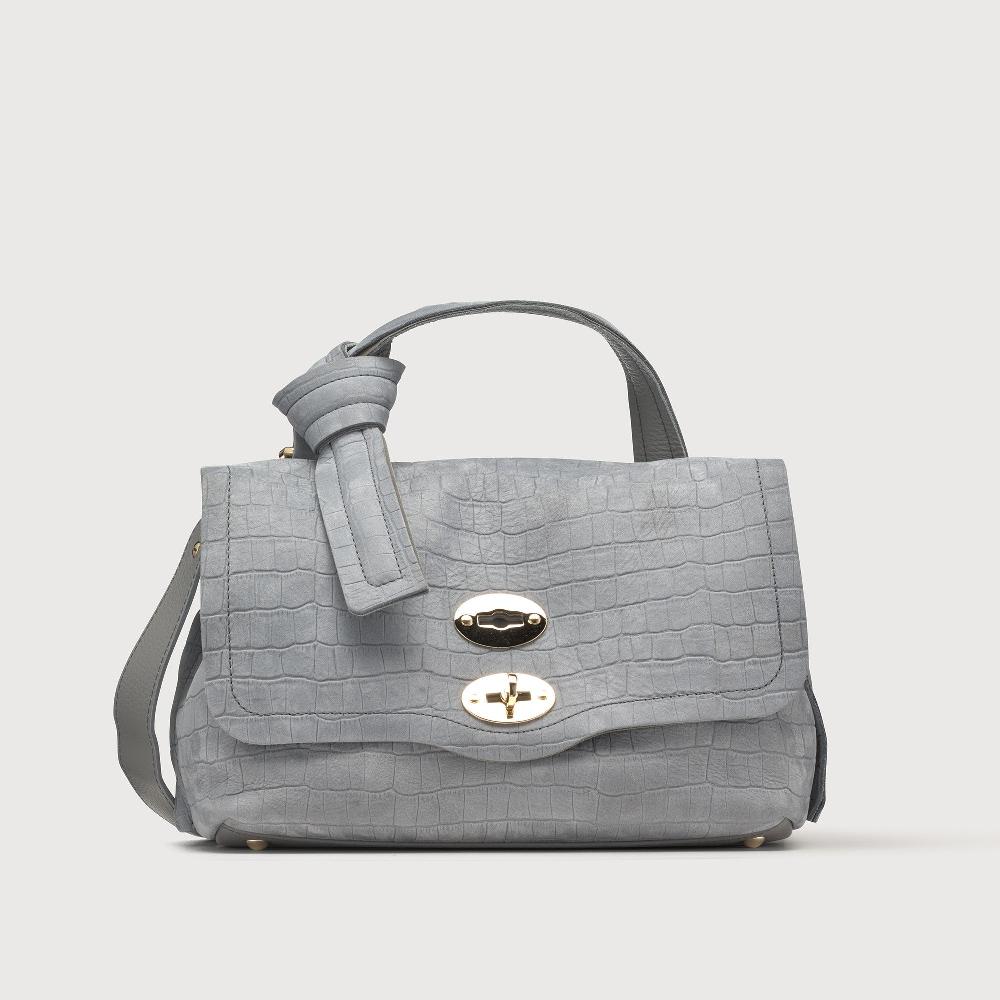 Zanellato BORSA POSTINA® SMALL IN PELLE NABUK GREY PIOGGIA | Zanellato