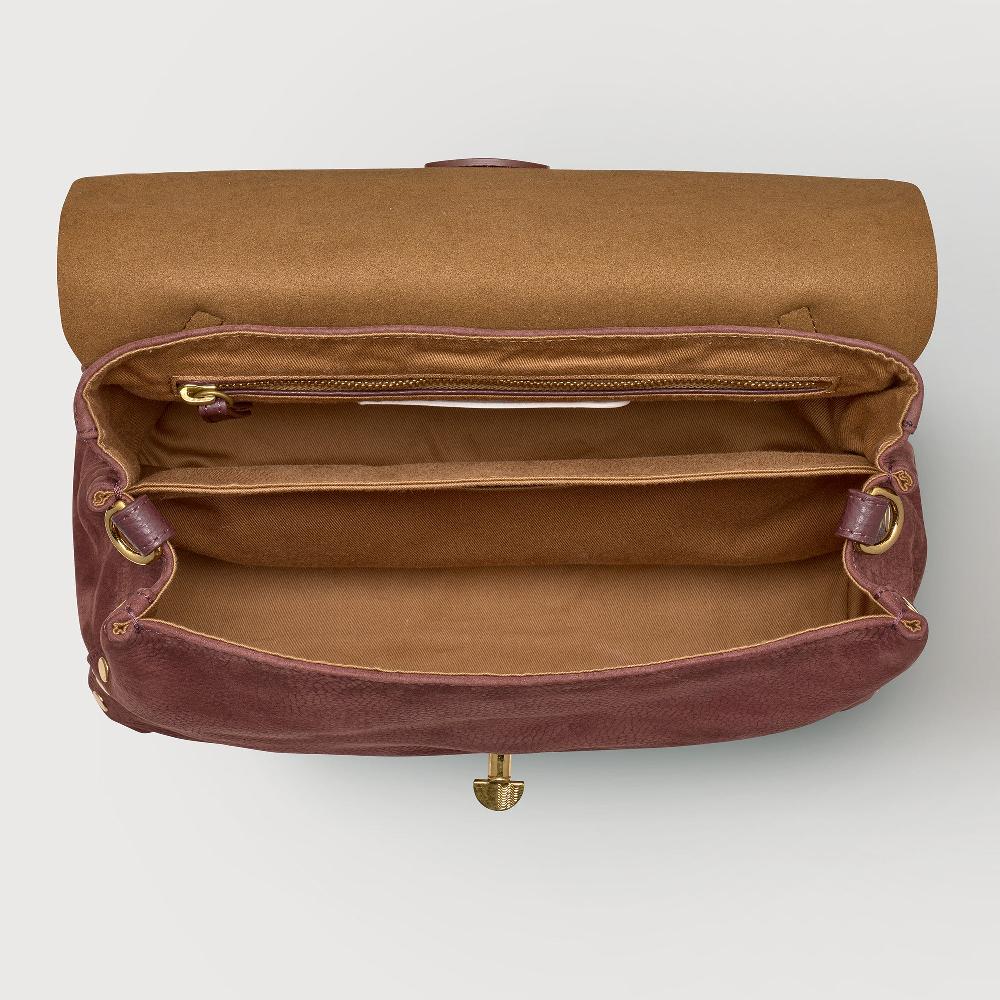 Zanellato BORSA POSTINA® SMALL IN PELLE NABUK RED BARBERA | Zanellato