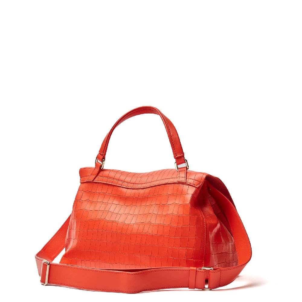 Zanellato BORSA POSTINA® SMALL IN PELLE STAMPATA RED MEDUSA | Zanellato