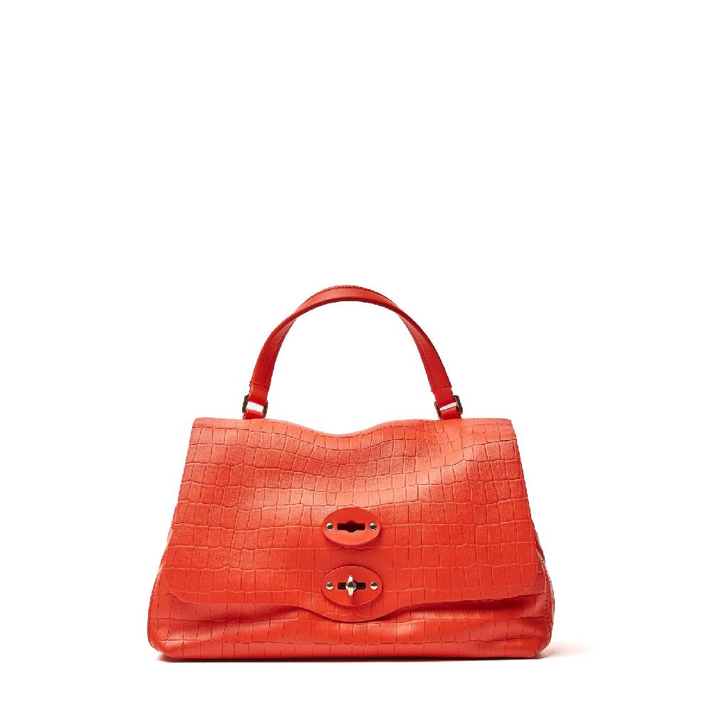 Zanellato BORSA POSTINA® SMALL IN PELLE STAMPATA RED MEDUSA | Zanellato