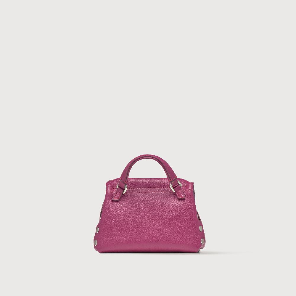 Zanellato BORSA POSTINA® SUPER BABY IN PELLE LAMINATA PURPLE BONARDA | Zanellato