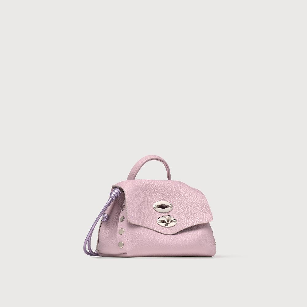 Zanellato BORSA POSTINA® SUPER BABY IN PELLE LAMINATA PURPLE GLICINE | Zanellato