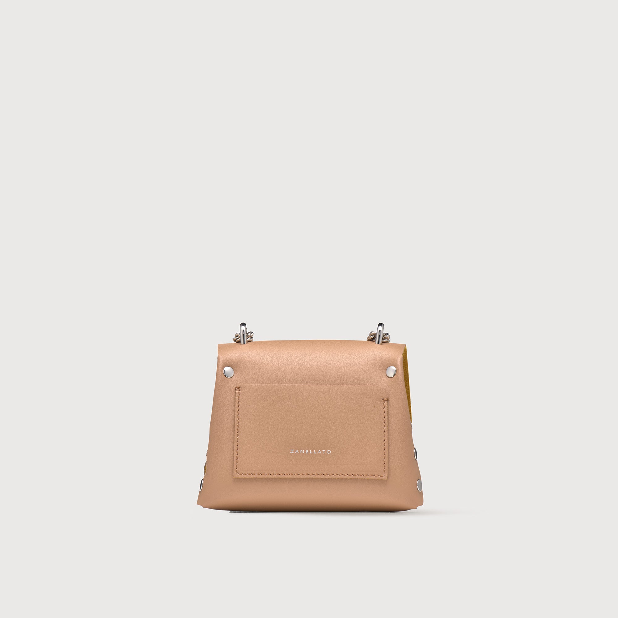 Zanellato BORSA POSTINA® SUPER BABY IN PELLE RIGENERATA BEIGE DEL MUGELLO | Zanellato