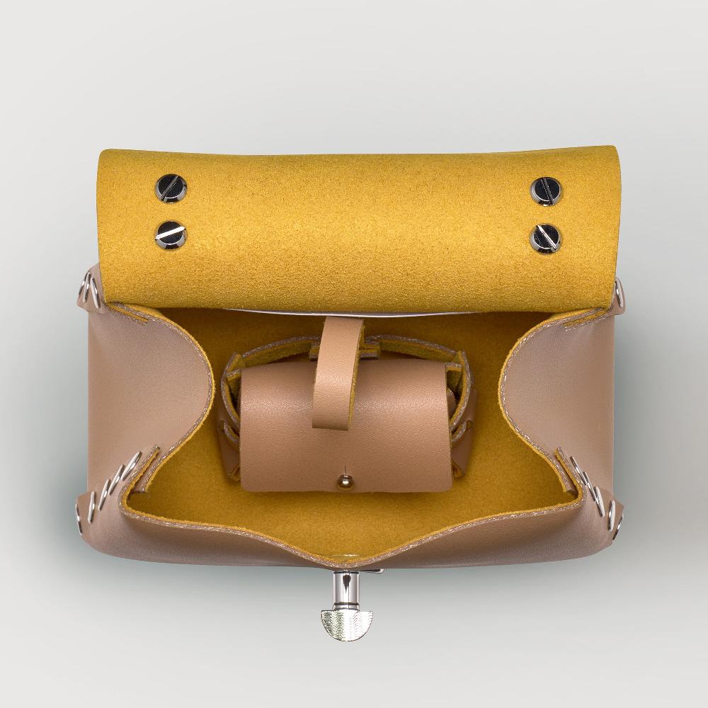 Zanellato BORSA POSTINA® SUPER BABY IN PELLE RIGENERATA BEIGE DEL MUGELLO | Zanellato