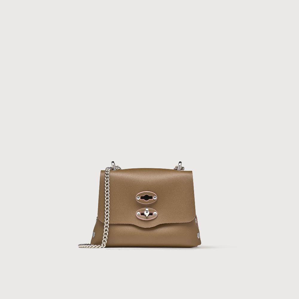 Zanellato BORSA POSTINA® SUPER BABY IN PELLE RIGENERATA GREEN PANTELLERIA | Zanellato