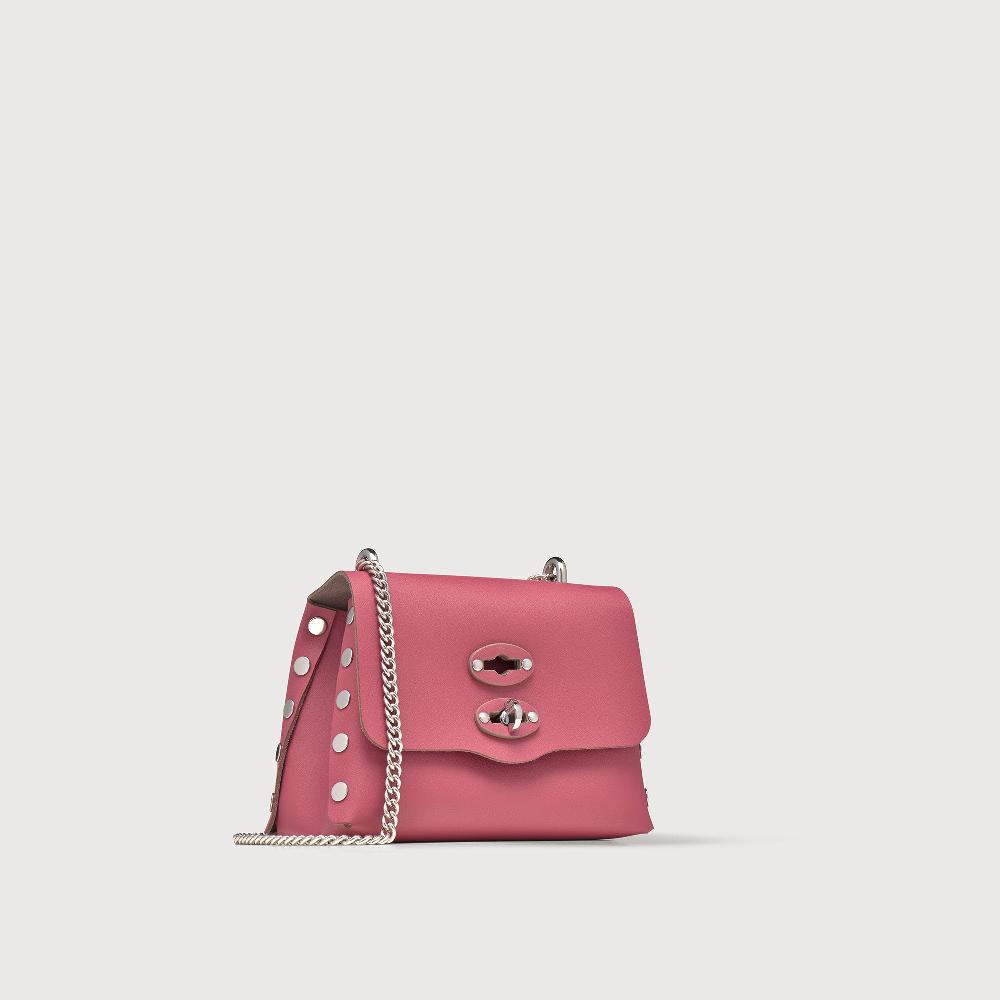 Zanellato BORSA POSTINA® SUPER BABY IN PELLE RIGENERATA PINK BIZANTINO | Zanellato