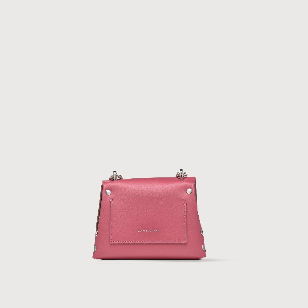 Zanellato BORSA POSTINA® SUPER BABY IN PELLE RIGENERATA PINK BIZANTINO | Zanellato