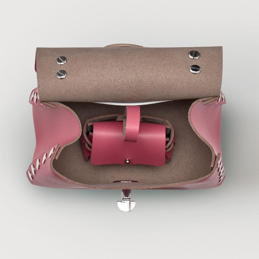 Zanellato BORSA POSTINA® SUPER BABY IN PELLE RIGENERATA PINK BIZANTINO | Zanellato