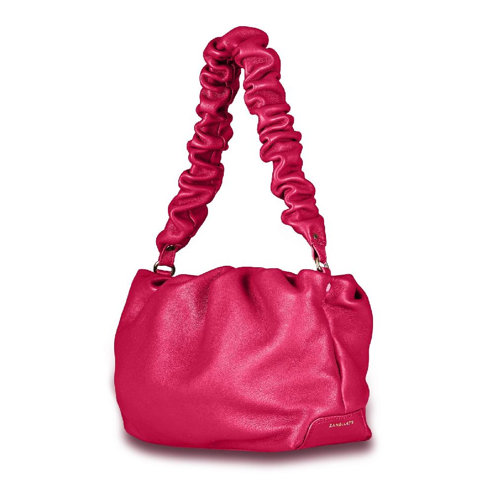 Zanellato BORSA TULIPA UNICA IN PELLE LISCIA ROSE ORCHIDEA | Zanellato