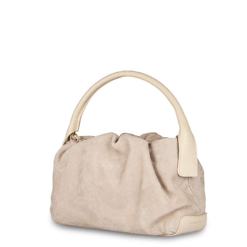 Zanellato BORSA TULIPA UNICA IN PELLE NABUK GREY VISONE | Zanellato