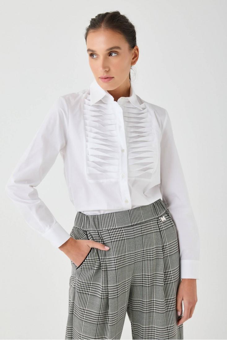 Zanetti 1965 Camicia con dettaglio a pieghe frontale