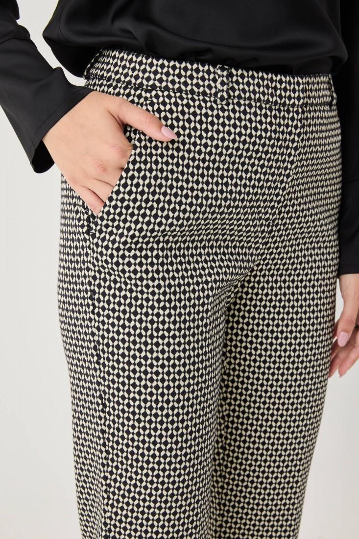 Zanetti 1965 Pantaloni Ropped In Punto Milano Jacquard