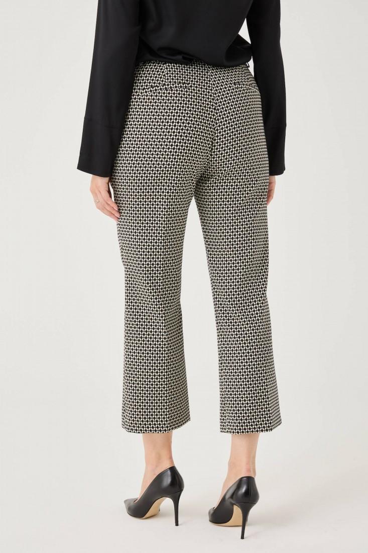 Zanetti 1965 Pantaloni Ropped In Punto Milano Jacquard