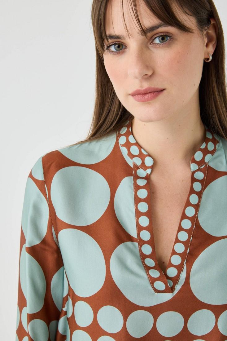 Zanetti 1965 Blusa Con Stampa Geometrica