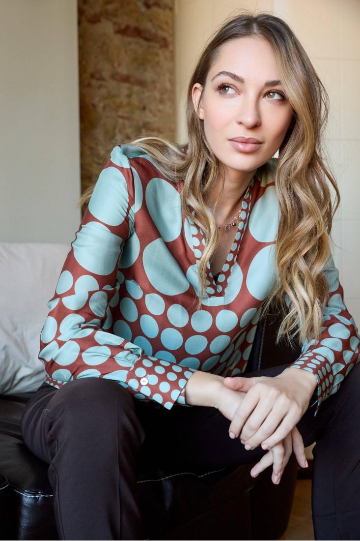 Zanetti 1965 Blusa Con Stampa Geometrica