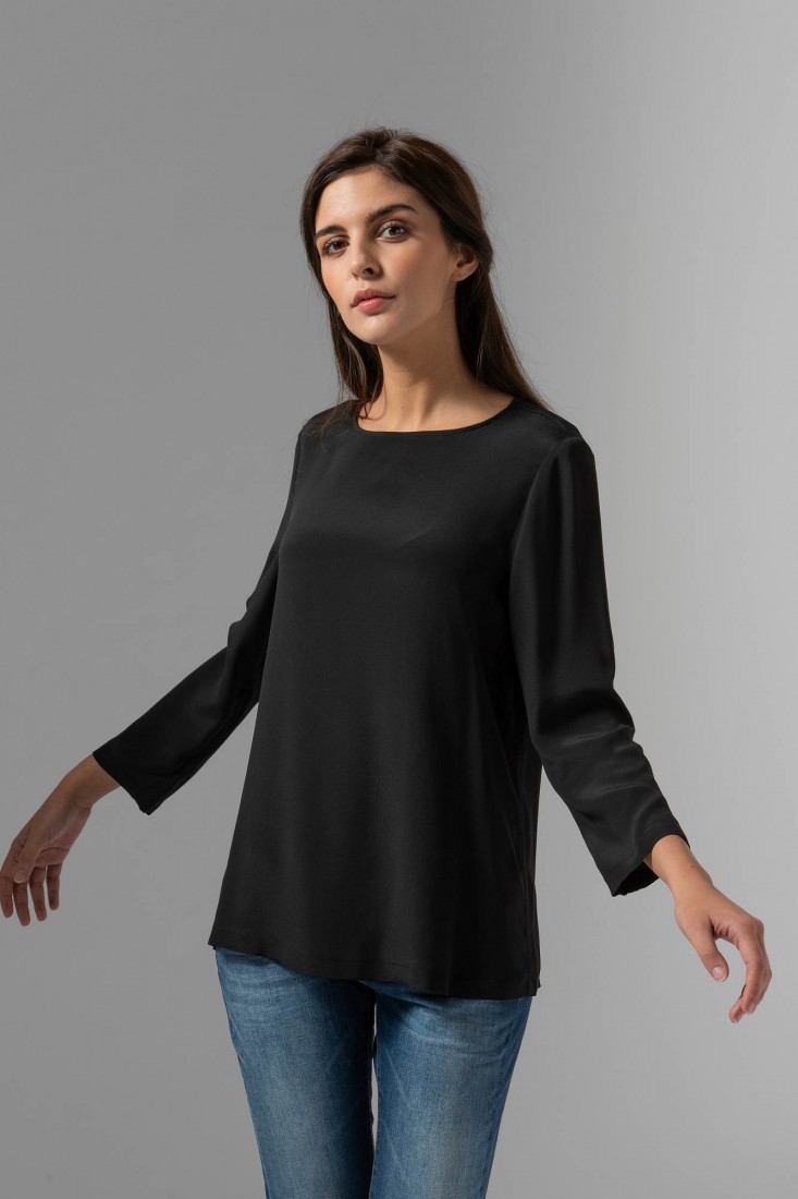 Zanetti 1965 Blusa In Misto Seta ZOE